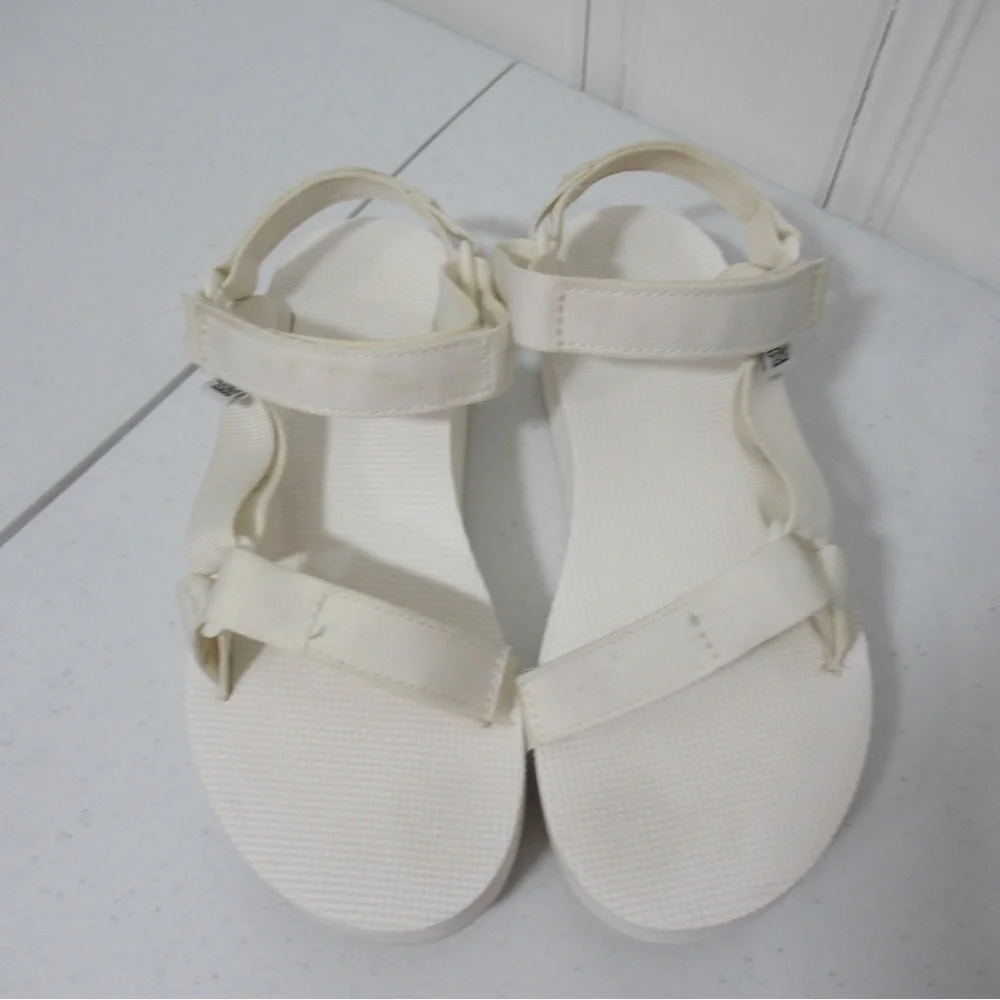 Teva Y2K White Flatform Universal Sandals Size 8 - Picture 5 of 16